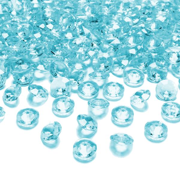 100 Dekodiamanten 12mm Himmelblau